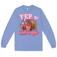 Colony Blue Yep still single heels and sneakers afro girl Long Sleeve Tee - RanaPortraitStore