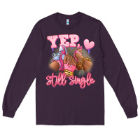 Plum Yep still single heels and sneakers afro girl Long Sleeve Tee - RanaPortraitStore
