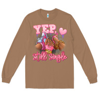 Toasted Coconut Yep still single heels and sneakers afro girl Long Sleeve Tee - RanaPortraitStore