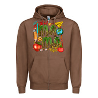 Chestnut mama teacher Zipper Hoodie - texasbilliewilder