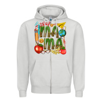 Mama Teacher Zipper Hoodie | Teevron
