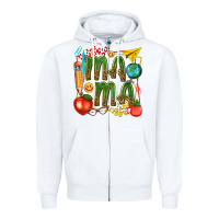 White mama teacher Zipper Hoodie - texasbilliewilder