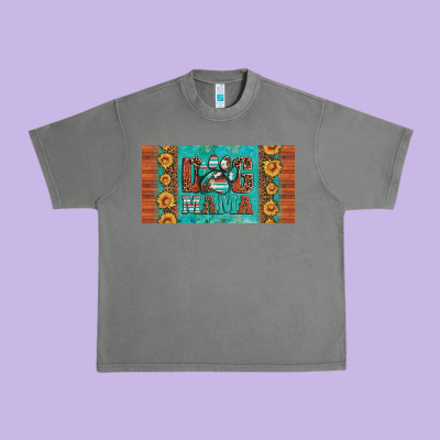 Dog Mama License Plate Urban Heavy Tee Designed By Artiststas