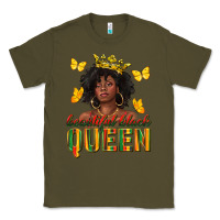 Army Green beautiful black queen Classic Tee - texasbilliewilder