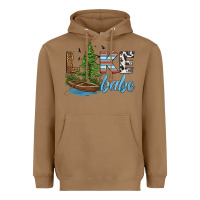 Toasted Coconut lake babe Heavyweight Hoodie - HRA Design Shop