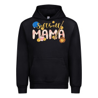 Black softball MAMA Urban Hoodie - MaliasSmallBusiness