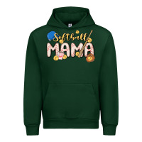 Foreset Green softball MAMA Urban Hoodie - MaliasSmallBusiness