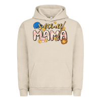 Pigment French Oak softball MAMA Urban Hoodie - MaliasSmallBusiness
