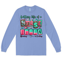 Colony Blue battery life of a nurse Long Sleeve Tee - RanaPortraitStore