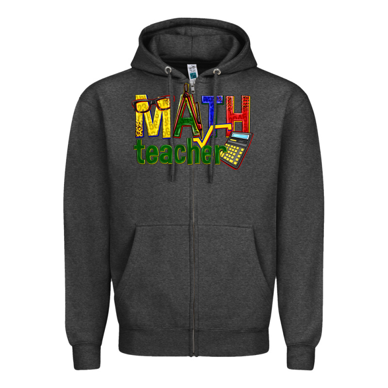 Math Teacher Zipper Hoodie by texasbilliewilder | Teevron