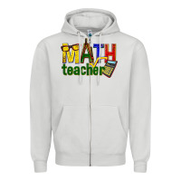 Dove Grey math teacher Zipper Hoodie - texasbilliewilder