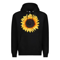 Black treetops sunflower Premium Hoodie - LillyAllenDesigns