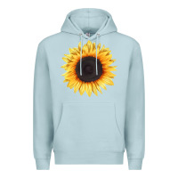 Blue Mist treetops sunflower Premium Hoodie - LillyAllenDesigns