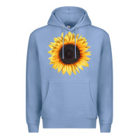 Colony Blue treetops sunflower Premium Hoodie - LillyAllenDesigns