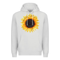 Dove Grey treetops sunflower Premium Hoodie - LillyAllenDesigns