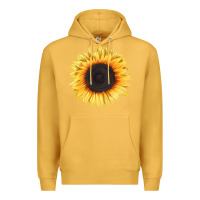 Mustard treetops sunflower Premium Hoodie - LillyAllenDesigns