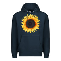 Navy treetops sunflower Premium Hoodie - LillyAllenDesigns
