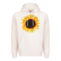 Pale Pink treetops sunflower Premium Hoodie - LillyAllenDesigns