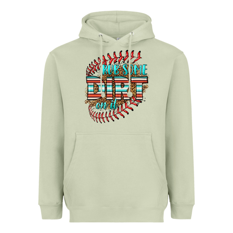 Rub Some Dirt On It Softball Heavyweight Hoodie by HRA Design Shop | Teevron
