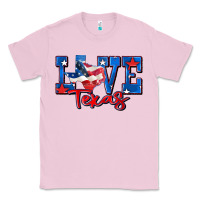 Bubblegum Pink love texas map Classic Tee - Zillion Design Studio