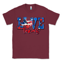 Burgundy love texas map Classic Tee - Zillion Design Studio