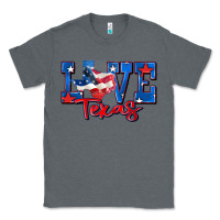 Charcoal Heather love texas map Classic Tee - Zillion Design Studio