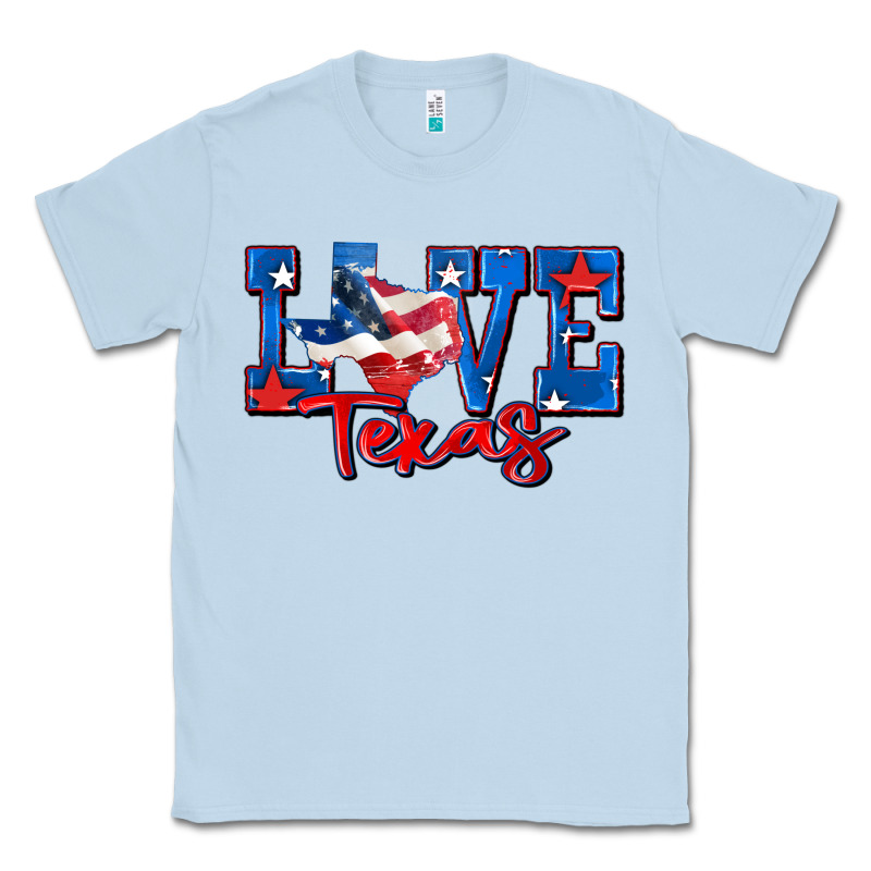 Love Texas Map Classic Tee by Zillion Design Studio | Teevron