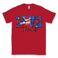 Red love texas map Classic Tee - Zillion Design Studio