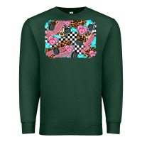 Sports Green race day background Premium Sweatshirt - AdoDesignShop