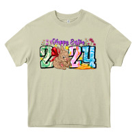 Mossy Happy Easter 2024 Heavy Core Tee - CowhideDigitalArt