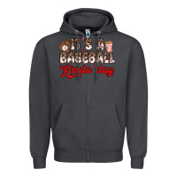 Smoke it s a baseball kinda day Zipper Hoodie - Zillion Design Studio