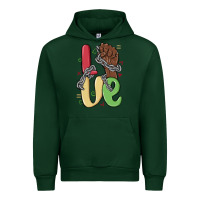 Forest Green love juneteenth Urban Hoodie - MaliasSmallBusiness
