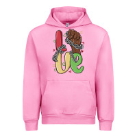 Fuchsia Pink love juneteenth Urban Hoodie - MaliasSmallBusiness
