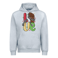 Heather Grey love juneteenth Urban Hoodie - MaliasSmallBusiness