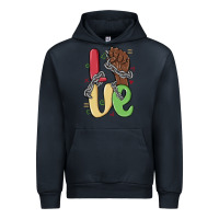 Navy love juneteenth Urban Hoodie - MaliasSmallBusiness