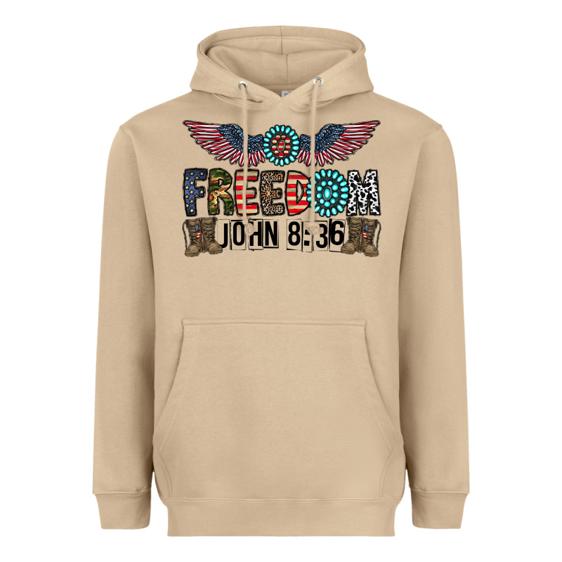 Freedom John Heavyweight Hoodie by CowhideDigitalArt | Teevron