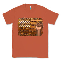 Copper American melanin flag Classic Tee - texasbilliewilder