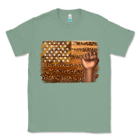 Sage American melanin flag Classic Tee - texasbilliewilder