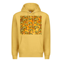 Antique Gold school bus pattern tumbler 20oz Premium Hoodie - Jasminsmagicworld