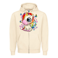 Sandshell unicorn Zipper Hoodie - Zillion Design Studio