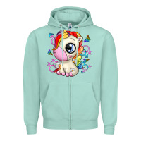 Seafoam unicorn Zipper Hoodie - Zillion Design Studio
