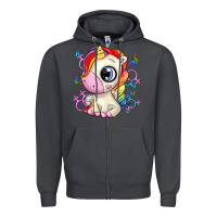 Smoke unicorn Zipper Hoodie - Zillion Design Studio