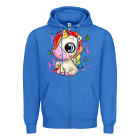 True Royal unicorn Zipper Hoodie - Zillion Design Studio