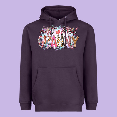 Most Loved Granny Heavyweight Hoodie Designed By Racoondesign