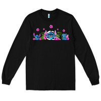 Black stitches Long Sleeve Tee - AdoDesignShop