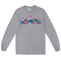 Heather Grey stitches Long Sleeve Tee - AdoDesignShop