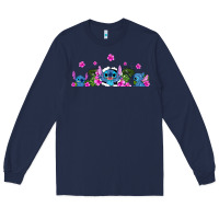 Navy stitches Long Sleeve Tee - AdoDesignShop