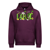 Mauve Wine st patricks love nurse Urban Hoodie - MaliasSmallBusiness