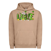 Pigment Burro st patricks love nurse Urban Hoodie - MaliasSmallBusiness