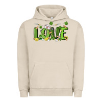 Pigment French Oak st patricks love nurse Urban Hoodie - MaliasSmallBusiness